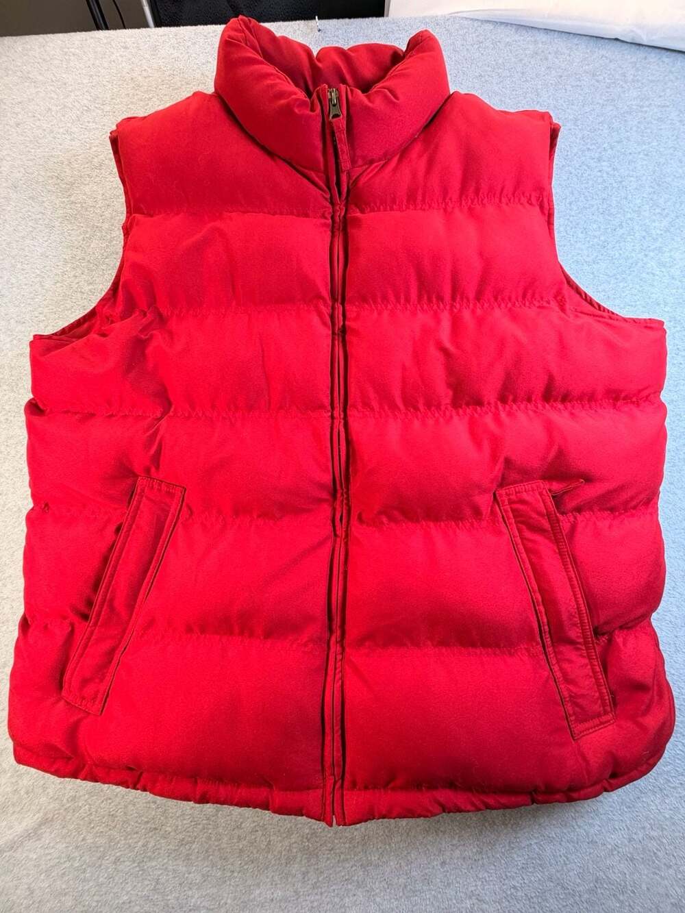 Weatherproof Puffer Vest Size XL Red Full Zip Pockets Winter Outerwear